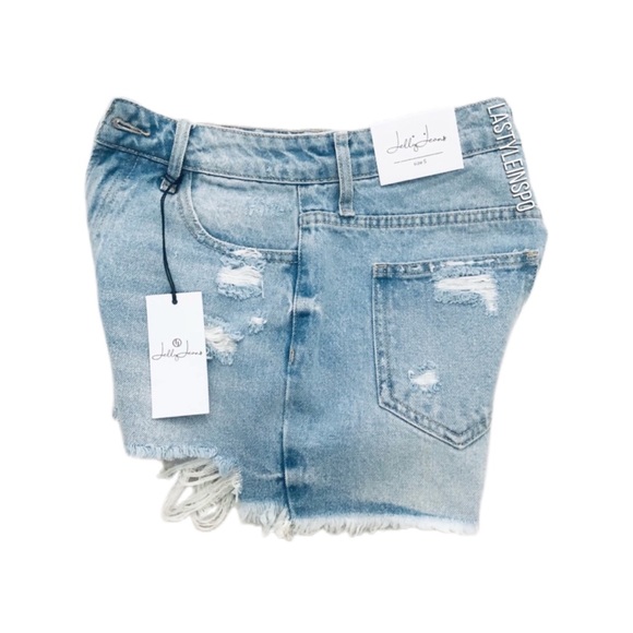 New Jelly Jeans LA 🍭 Light Blue True Denim Jean Shorts ALL SIZES - Picture 4 of 5